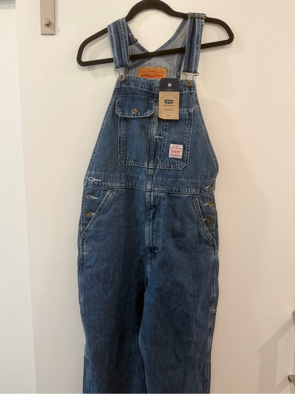 Levi's Relaxed Blue Denim Overalls